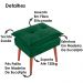 Puff Puf Opall Pes Palito 55x40cm Suede Verde MPassos
