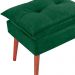 Puff Puf Opall Pes Palito 55x40cm Suede Verde MPassos
