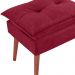 Puff Puf Opall Pes Palito 55x40cm Suede Vermelho MPassos