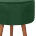 Puff Puf Redondo Pes Palito 44x40cm Suede Verde MPassos