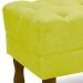 Puff Puf Retro Capitone 52x44cm Suede Amarelo MPassos