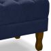 Puff Puf Retro Capitone 52x44cm Suede Azul Marinho MPassos