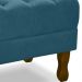 Puff Puf Retro Capitone 52x44cm Suede Azul Turquesa MPassos