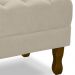 Puff Puf Retro Capitone 52x44cm Suede Bege MPassos