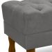 Puff Puf Retro Capitone 52x44cm Suede Cinza Claro MPassos