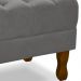 Puff Puf Retro Capitone 52x44cm Suede Cinza Claro MPassos