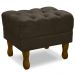 Puff Puf Retro Capitone 52x44cm Suede Marrom MPassos
