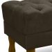 Puff Puf Retro Capitone 52x44cm Suede Marrom MPassos