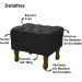 Puff Puf Retro Capitone 52x44cm Suede Preto MPassos