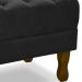 Puff Puf Retro Capitone 52x44cm Suede Preto MPassos