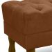 Puff Puf Retro Capitone 52x44cm Suede Terra Cota MPassos