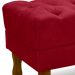 Puff Puf Retro Capitone 52x44cm Suede Vermelho MPassos