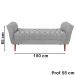 Recamier Grecia 150cm Suede Cinza Claro MPassos