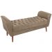 Recamier Grecia 150cm Suede Marrom Claro MPassos