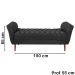 Recamier Grecia 150cm Suede Preto MPassos