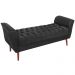 Recamier Grecia 150cm Suede Preto MPassos