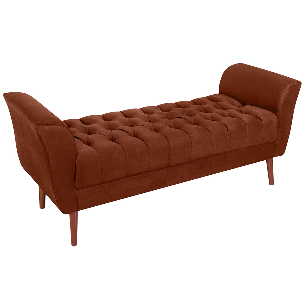 Recamier Grecia 150cm Suede Terra Cota MPassos
