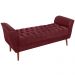 Recamier Grecia 150cm Suede Vermelho Escuro MPassos