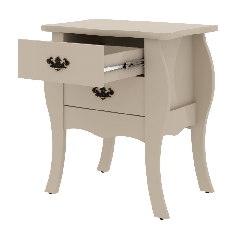 Bombe Premier com 02 Gavetas Off/White - Patrimar