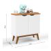 Buffet Prism 2 PT Branco e Cinamomo