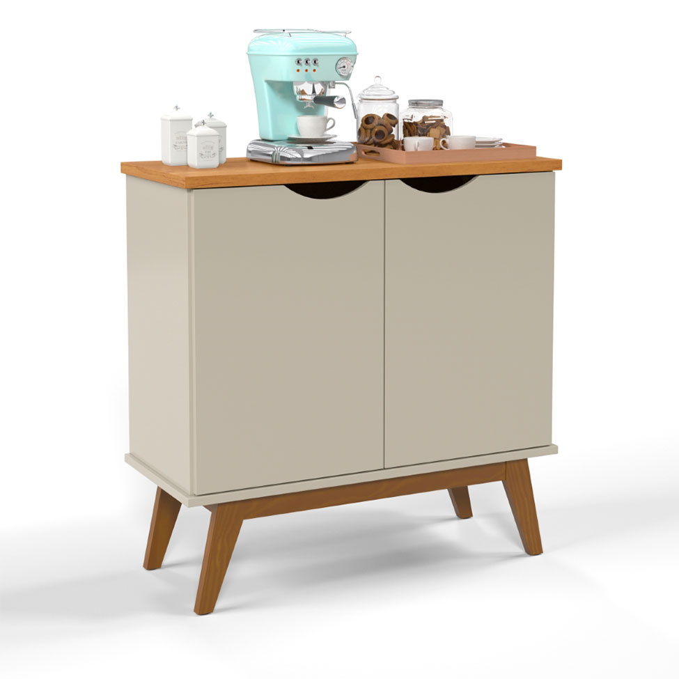 Buffet Prism 2 PT Off White e Cinamomo
