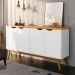 Buffet Prism 4 PT Branco e Cinamomo