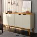 Buffet Prism 4 PT Off White e Cinamomo