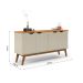 Buffet Prism 4 PT Off White e Cinamomo