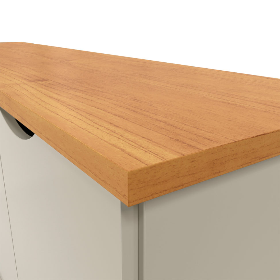 Buffet Prism 4 PT Off White e Cinamomo
