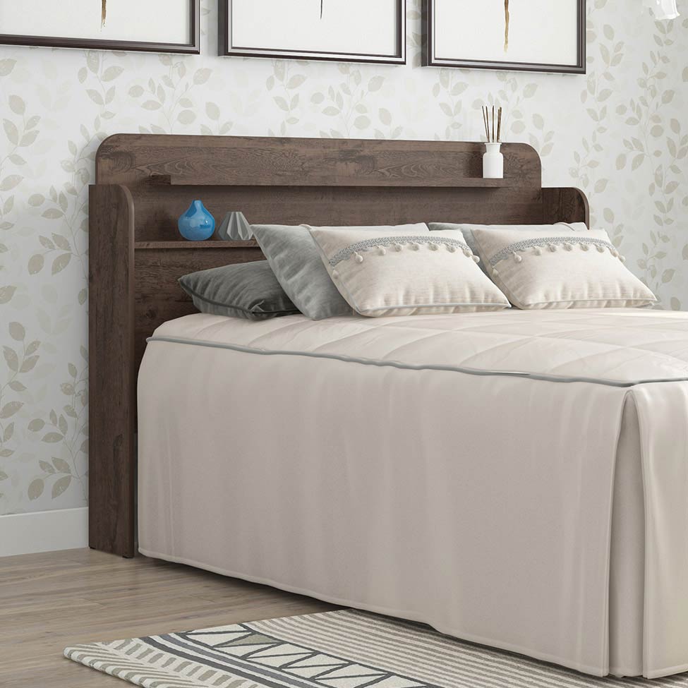 Cabeceira Casal Rubi Imbuia 143 cm