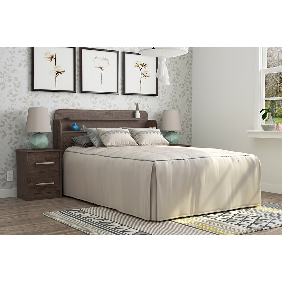 Cabeceira Casal Rubi Imbuia 143 cm