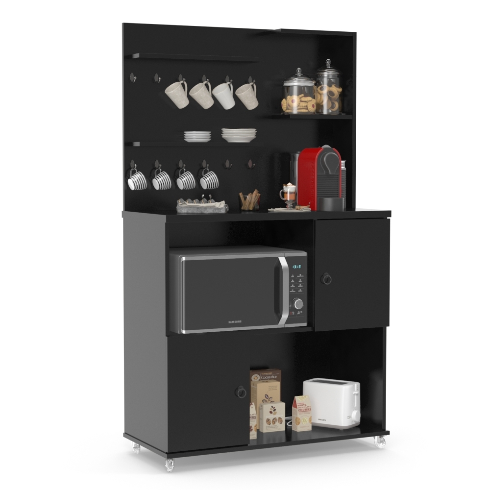 Cantinho do Café Aconchego Preto Acetinado