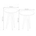 Conjunto Mesa de Canto e Lateral Manet Off White