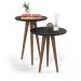 Conjunto Mesa de Canto e Lateral Manet Preto