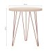 Conjunto com 2 Mesas Laterais Evolution Off White 48 cm