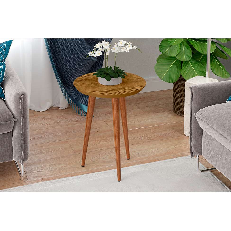 Conjunto com 2 Mesas Laterais Luna Cumarú 44 cm