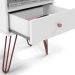 Conjunto com 2 Mesas de Cabeceira Bill 2 Gavetas Branco