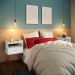 Conjunto com 2 Mesas de Cabeceira Bill 2 Gavetas Branco
