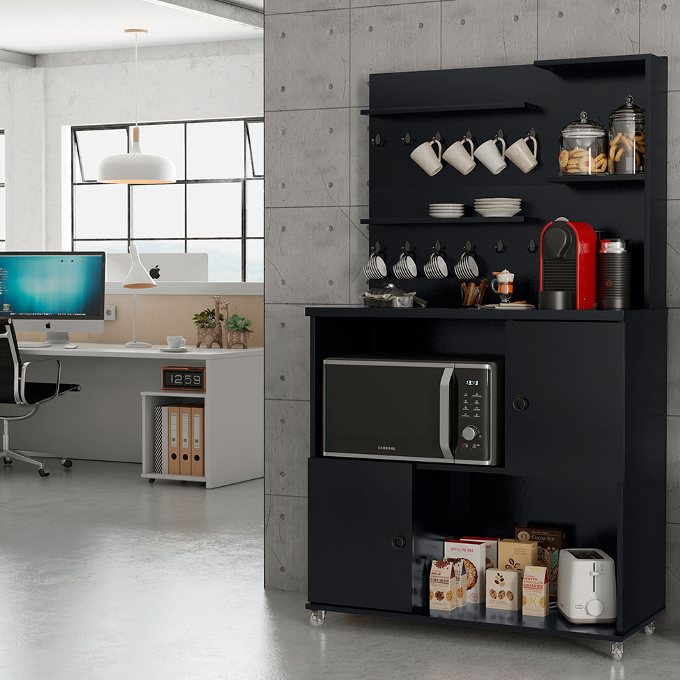 Cozinha Compacta Vini 2 PT Preta