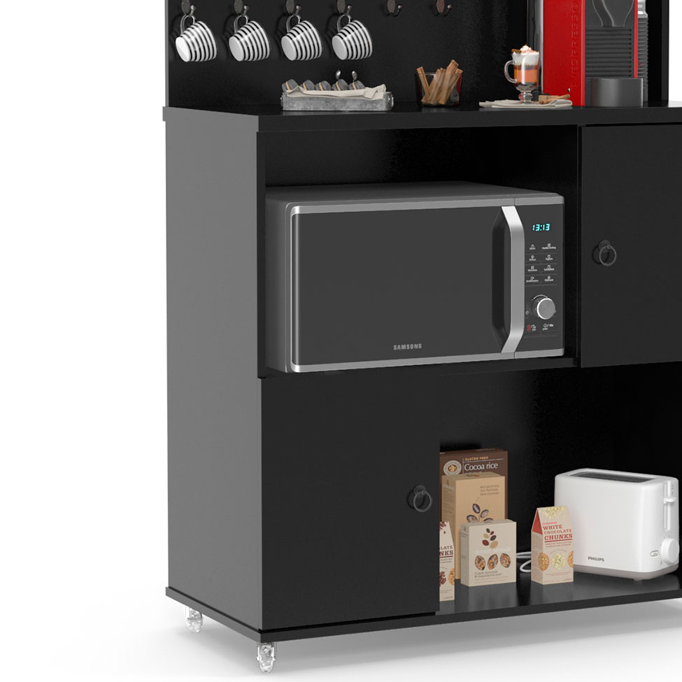 Cozinha Compacta Vini 2 PT Preta