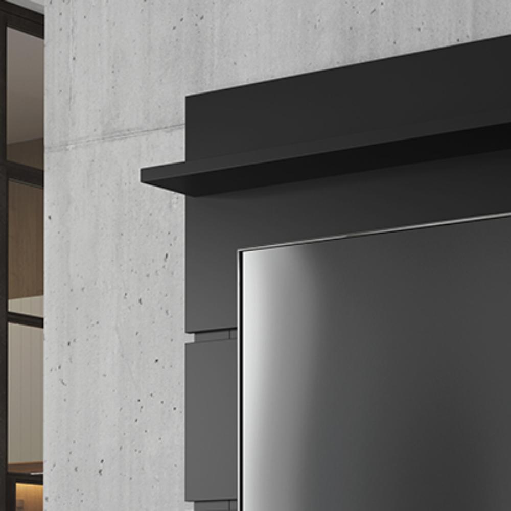 Painel Para TV 46" Prism 1.4 - Preto Acetinado - Patrimar Móveis