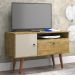 Rack Bancada Para TV 32 Pol Sala Yan Nature/Off White