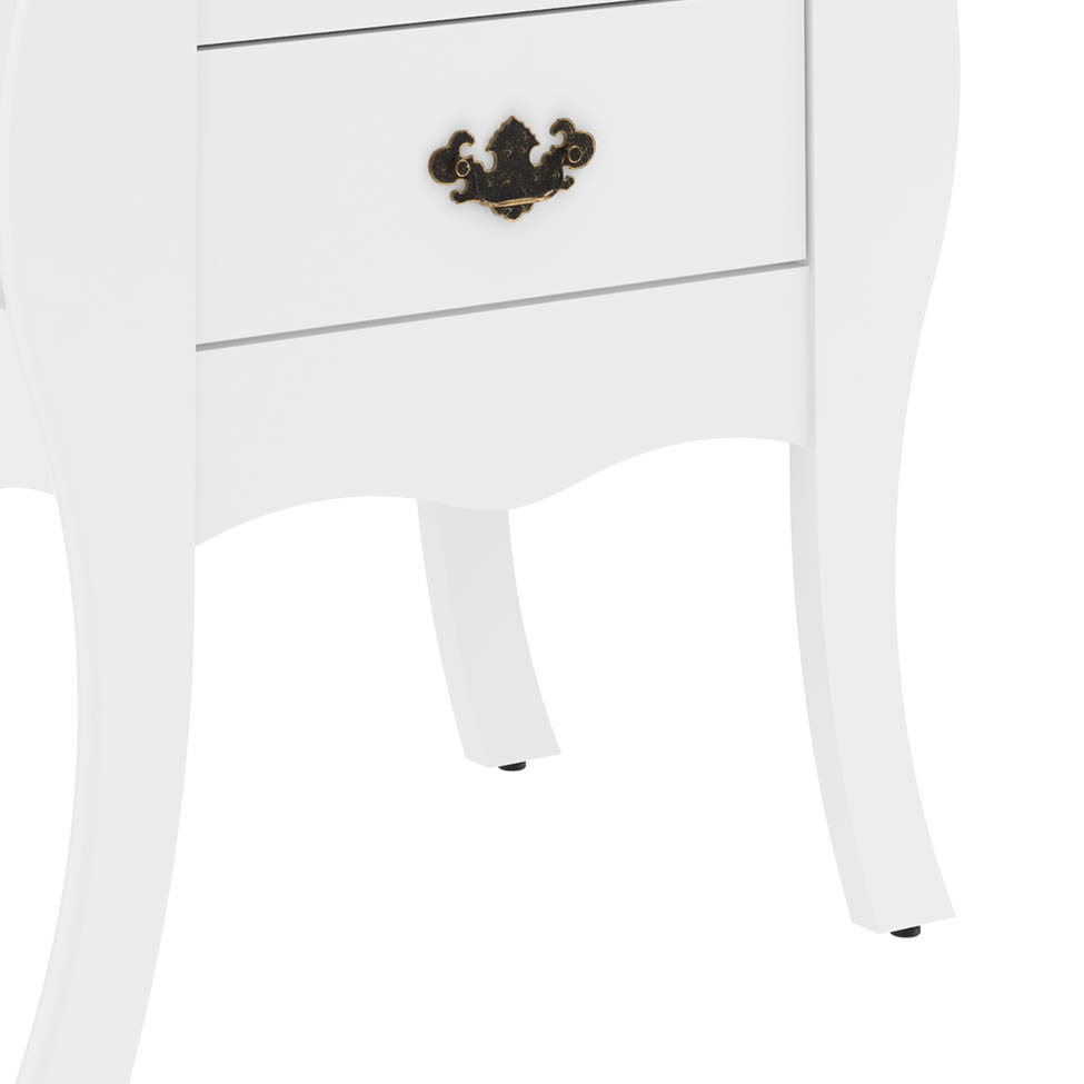 Mesa Lateral Premier Branco com Brilho Patrimar