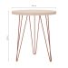 Mesa Lateral Redonda Evolution Off White 48 cm