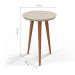 Mesa Lateral Redonda Luna 440 Off White