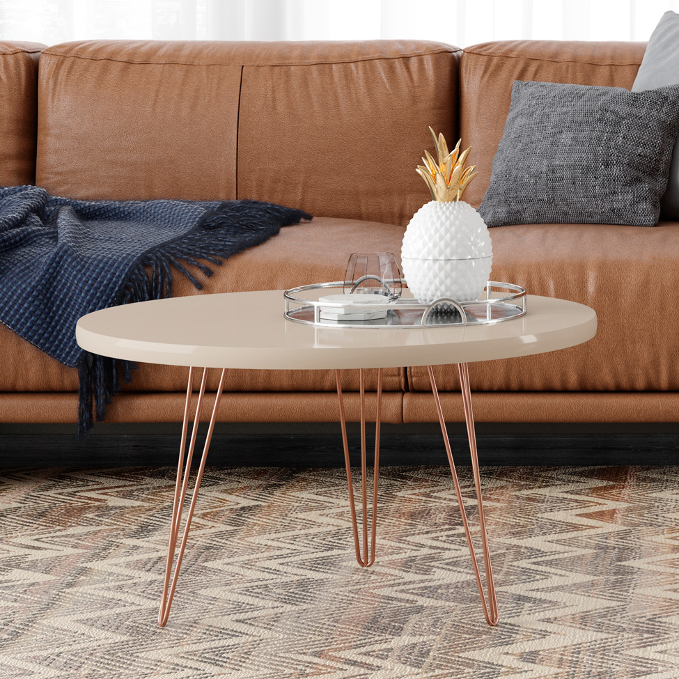 Mesa de Centro Redonda Evolution Off White