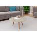 Mesa de Centro Redonda Luna 670 Off White