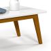 Mesa de Centro Retangular Prism Branca e Marrom