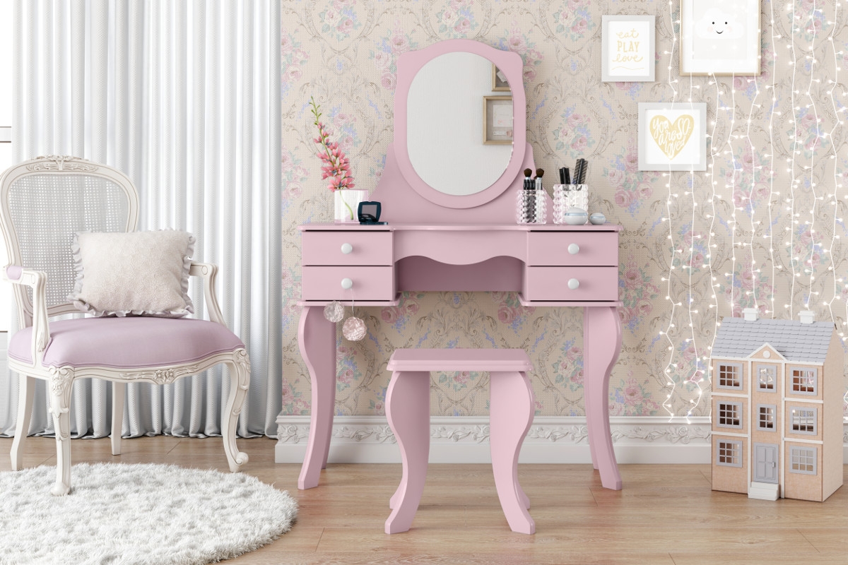 Penteadeira Princesa Rosa