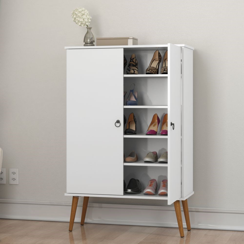 Sapateira Multiuso Spazio 02 Portas Branco - Patrimar